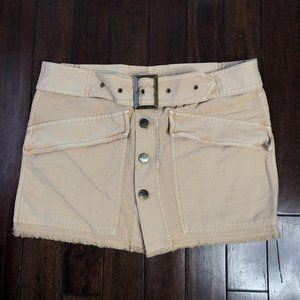 Free People Tan Skirt with Belt Size 10 NEW!!